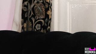 Gabie was being a very naughty girl, so she got spanked before eating her step- mom's pussy