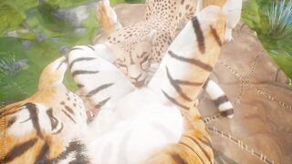 Lesbian Furry Threesome