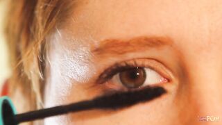 A game of cards quickly turns into intense lesbian sex between a redhead girl and her blonde friend