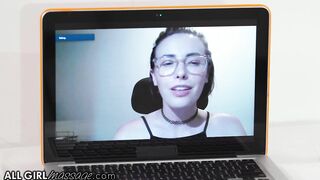 ALL GIRL MASSAGE - Cuckold Babe Watches Her Girlfriend Getting Fucked On Remote As Her Birthday Gift