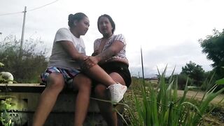 giving us love in the park