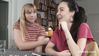 Ersties: Sexy Swedish Babe and Cute Canadian Eat Each Other Out