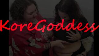 Huge tits young and old lesbians deep breast feeding each other