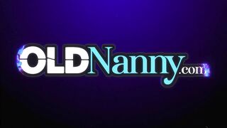 OLDNANNY Mature lady seduced teen with sensual stroking