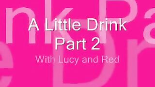 British slut Red in lesbian action in stockings