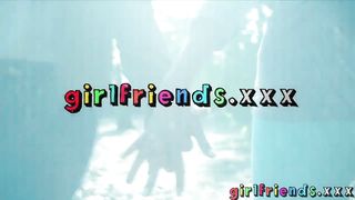 Girlfriends Homemade amateur lesbian POV threesome