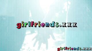 Girlfriends Fit lesbian couple have hot sex in the bedroom