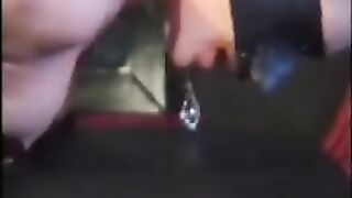 Lesbian latex bondage with strapon