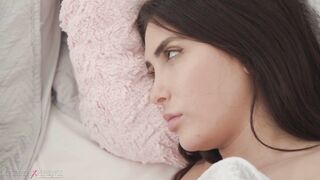 Passionate lesbians are making love with each other early in the morning, before going to work