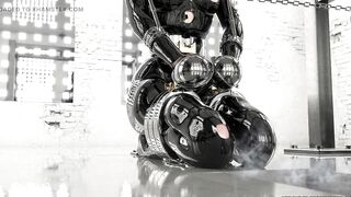 Hardcore Metal Bondage, Latex BDSM Compilation 3D