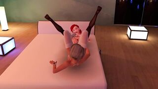 Lesbian Foot fucking