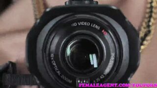 FemaleAgent Beautiful new agents first casting is a sexual success