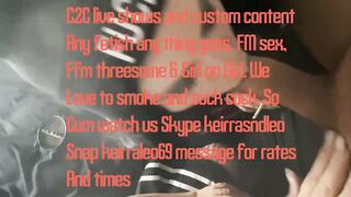 2 Smoking Goth Girls give smoking pov blowjob on cam show