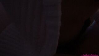 POV my girlfriend fuck me with a strap-on cum in 2 minutes