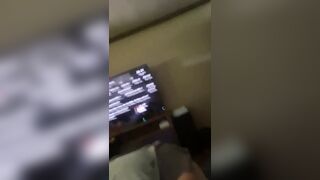 Caregiver watching hot lesbian porn as I lick her pussy and use sex toys until she has orgasm