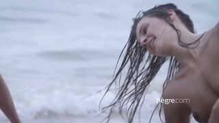 Ariel Marika Melena and Mira - 4 Nude Beach Nymphs 4k