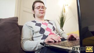 DYKE4K. World's Best Grandson. Sex with Kami Yammy, Carolina Sun, Lina Leps