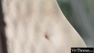 Lesbian redhead fingers a stranger