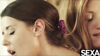 Watch these stunning lesbians lick each other's pussy skilfully