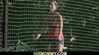 His very old mature mother toying girl's pussy