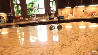 Using her powers to make the lesbian feel worthless but used up for anal sex