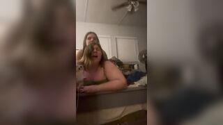 My girlfriend hitting it from behind.