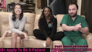 Giggles Shocked When Dr Aria Nicole Walks In Butt Naked To Perform Examination! The Doctors New Scrubs GirlsGoneGynoCom!