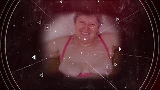 OMAHOTEL Amateur Grandma Playing Striptease All Alone and Horny