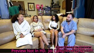 Genesis Gets Pre Employment Exam By Perv Dr Aria Nicole & Channy Crossfire Who Humiliate Patients At GirlsGoneGynoCom!