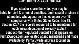 Smoking Mistress Puma Swede Fucks Slave Claudia Valentine!