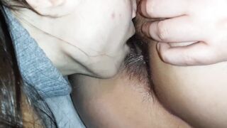 I lick and tongue fuck my girl's big, round ass - Lesbian-candys