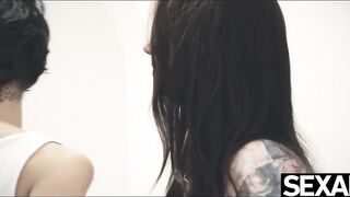 Watch these sexy lesbians lick each other to passionate orgasms