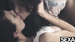 Watch these sexy lesbians lick each other to passionate orgasms