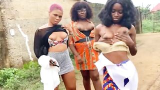 Real Amateur African Mature Black Wives Cheating In Public In Taboo Lesbian Make Out In Front Of Whole Village