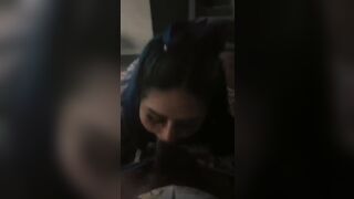 LATINA LESBIAN DIDN'T HAVE HER RENT MONEY SO SHE GETS HER FACE FUCKED HARD AND DEEP BEFORE TAPPING OUT TO GET ROUGH DOGGY STYLE POUNDING TO PAY HER DEBT.