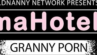 Sexy teen is playing with horny granny for camera