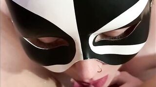 Horny Topless Redhead Sucks My Giant Clit! Lesbian Pussy Eating