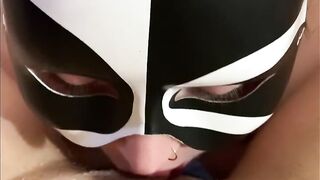 Horny Topless Redhead Sucks My Giant Clit! Lesbian Pussy Eating