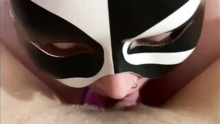 Horny Topless Redhead Sucks My Giant Clit! Lesbian Pussy Eating