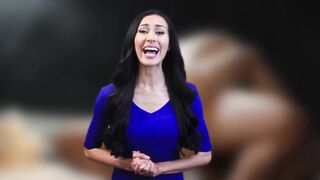 Fantastic Futanari lesbian where bossy shemale MILF fucks a sly blonde