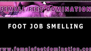 Valentina Bianco and Olga Cabaeva Lesbian footjob foot smelling and foot worship - Trailer