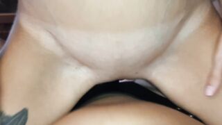 Skinny bitch loves to jump on top on a big black dick - IkaSmokS