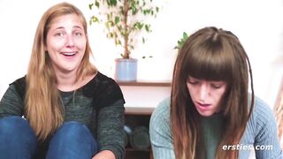 Firsties: Two Saarland women Nicky and Kate playing with a hot sex toy