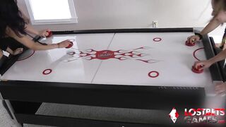Strip Air Hockey with the Girls is Exhausting for More Ways than One