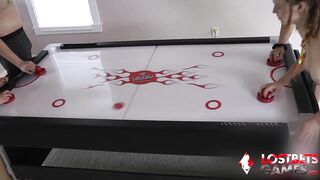 Strip Air Hockey with the Girls is Exhausting for More Ways than One