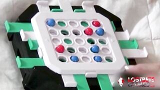 Girls Play a Stripping Game in the Hotel Room