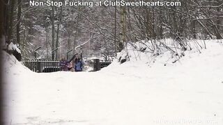 Hot Bunnies humping in the snow