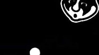 Thick strap-on dildo deep in her butthole