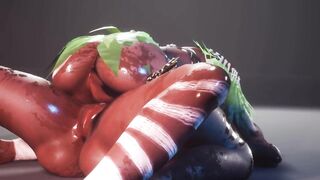 Wild Black Lesbian Missionary - Tribbing -