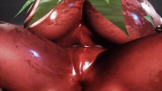 Wild Black Lesbian Missionary - Tribbing -